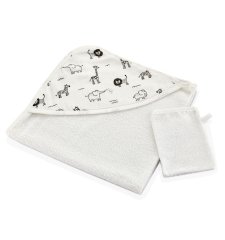 Babyjem Bebek Banyo Havlu Keseli Safari