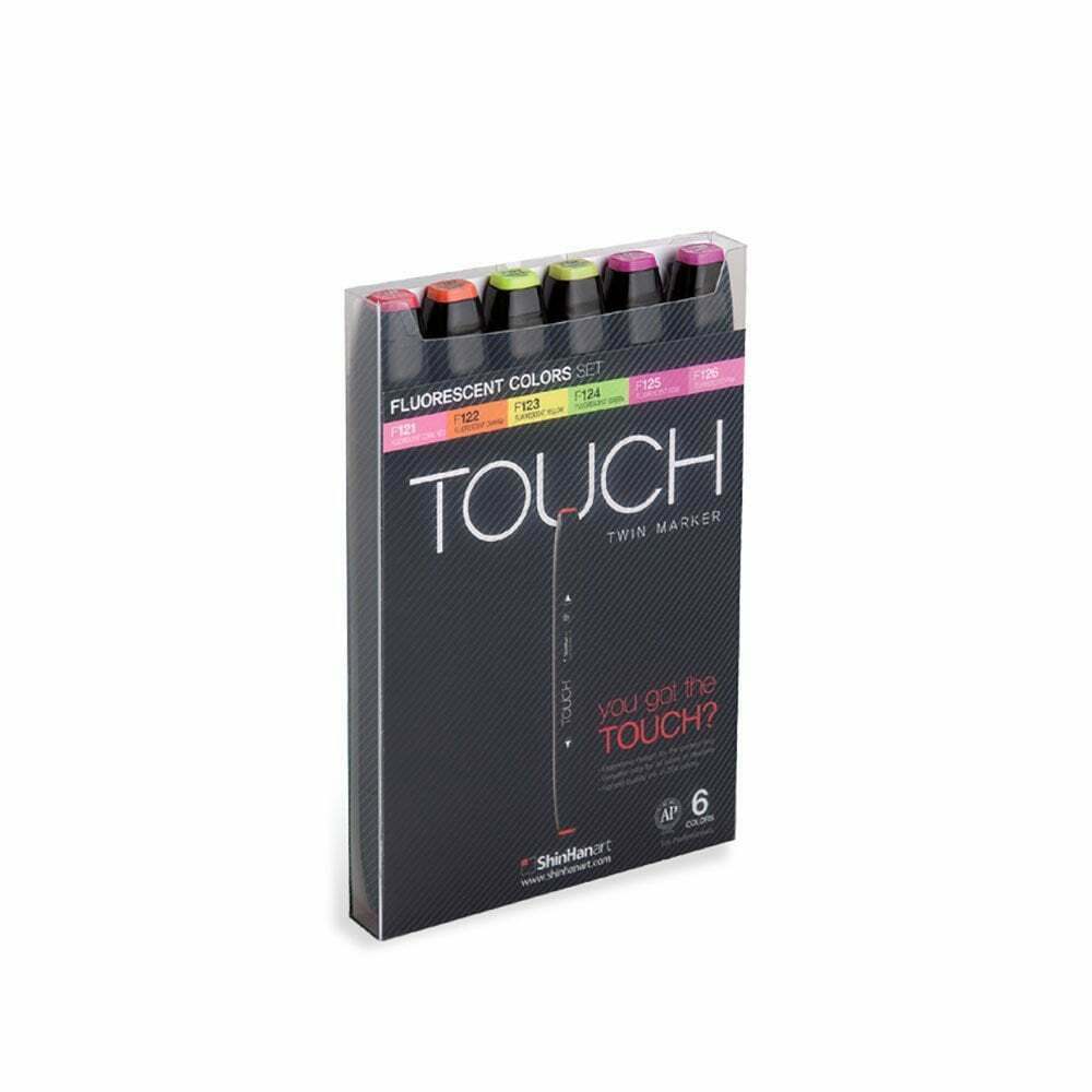 Touch Fluorescent Colors Çift Uçlu 6'lı Set