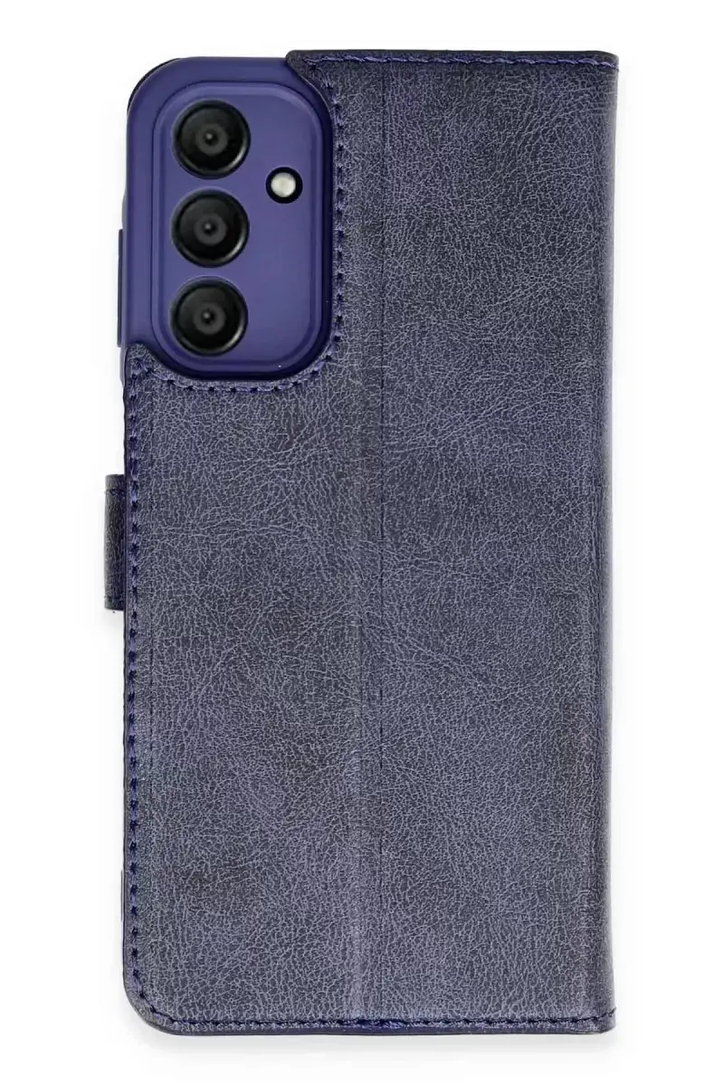 Newface Samsung Galaxy A15 4g Kılıf Trend S Plus Kapaklı Kılıf - Lacivert