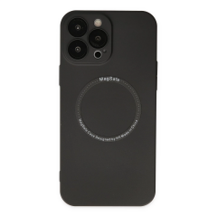 İphone 13 Pro Kılıf Jack Magneticsafe Lens Silikon - Siyah
