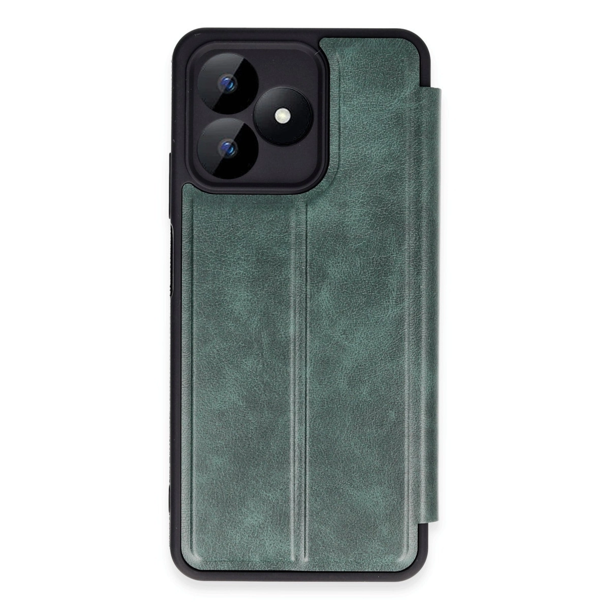 Realme Note 50 4g Kılıf Flip Cover - Koyu Yeşil