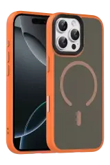 Joko Apple İphone 16 Pro Max Megane Magsafe Kapak - Turuncu