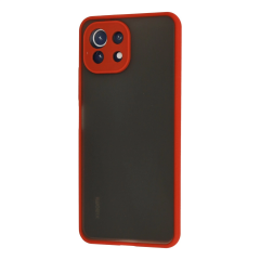 Xiaomi Mi 11 Lite Kılıf Montreal Silikon Kapak - Kırmızı