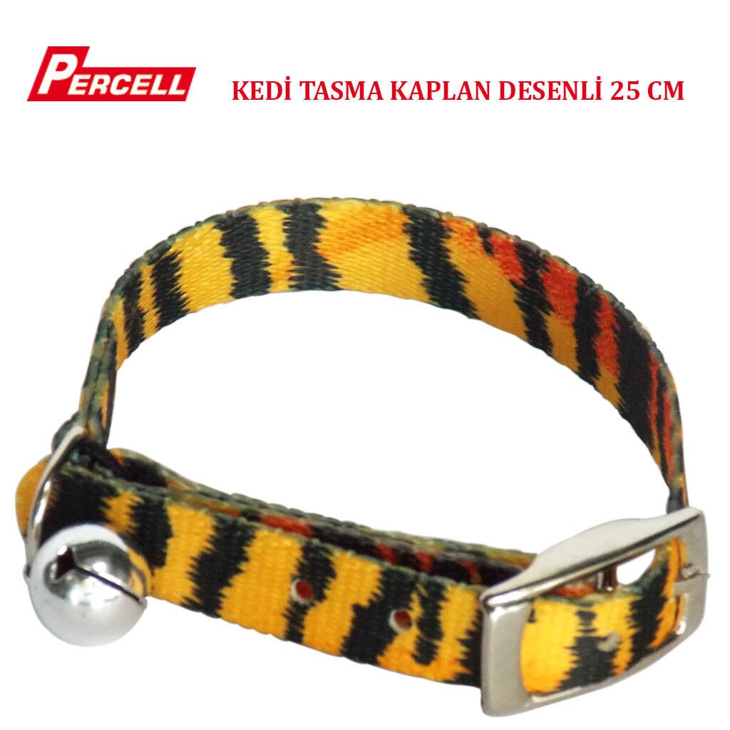 Percell Kaplan Desenli Kedi Boyun Tasması 25 cm