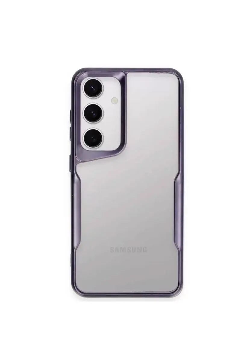 Newface Samsung Galaxy A55 5g Kılıf Boyi Silikon Kapak - Derin Mor