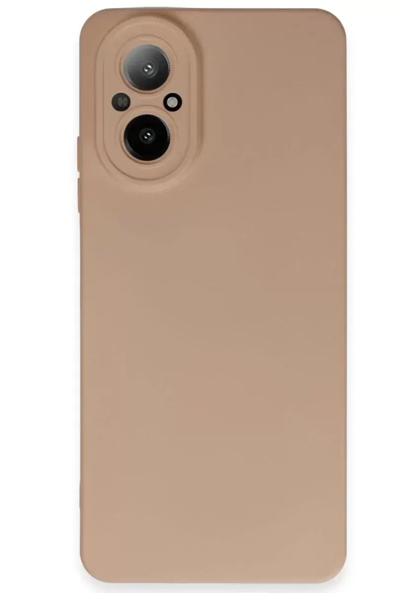 Newface Realme 12 Lite Kılıf Nano İçi Kadife Silikon - Pudra