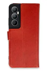 Newface Realme C65 Kılıf Trend S Plus Kapaklı Kılıf - Kırmızı