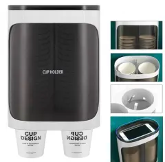 Sunup Sn-27108 Kendinden Yapışkanlı Çiftli Plastik - Karton Bardak Dispenseri
