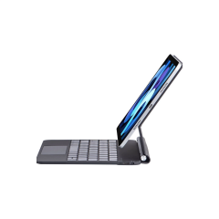 İpad Pro 13 (2024) Kılıf X9p Magic Manyetik Klavyeli Tablet Kılıfı - Siyah