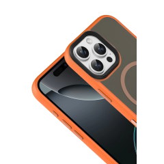 Joko  İphone 16 Pro Max Megane Magsafe Kapak - Turuncu