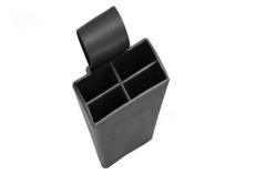 Plastik Bıçak Kütüklüğü 4 Lü - Kırmızı, Plastik, Kemerlikli Bıçak Çanta