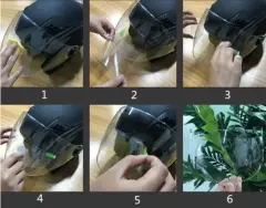 Motosıklet  Kaskı İçın Yağmur Kaydırıcı