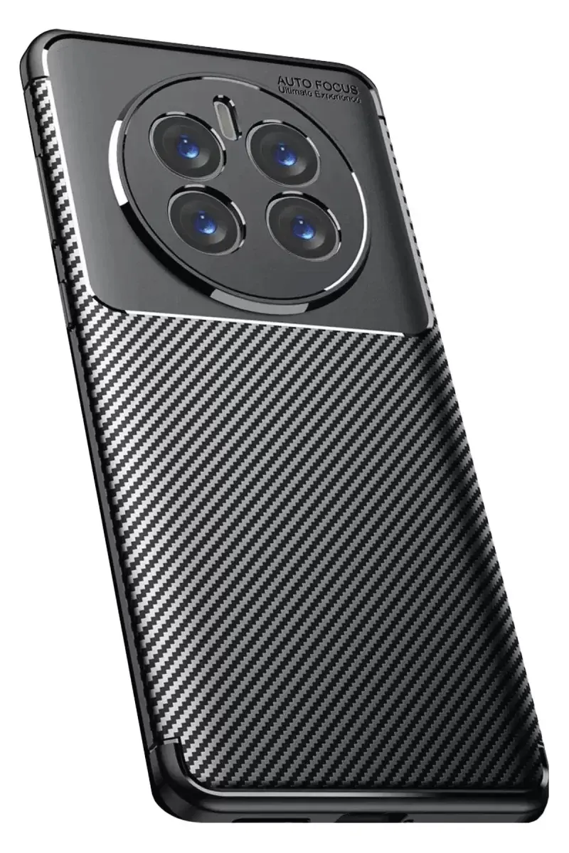 Newface Realme 12 Pro Plus Kılıf Auto Focus Karbon Kapak - Siyah