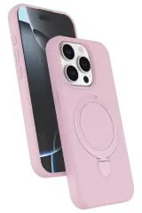 Newface Apple İphone 14 Pro Max Regal Magsafe Standlı Kapak - Açık Pembe