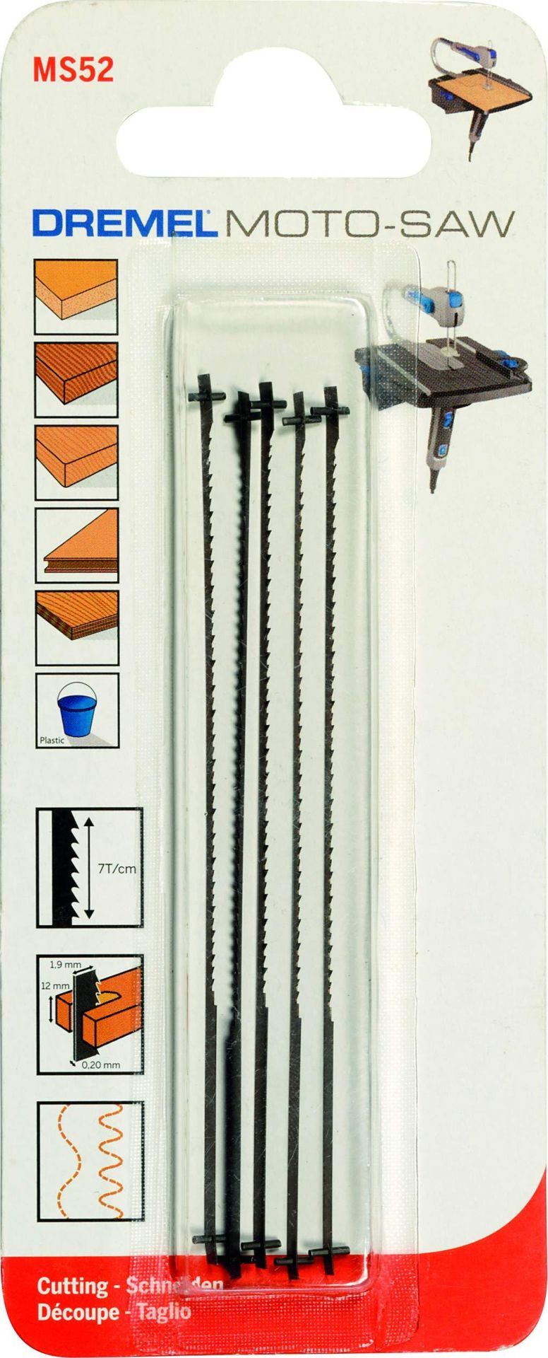 Dremel MS52 Moto-Saw İnce Ahşap Kesme Testere Bıçağı