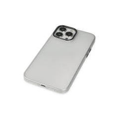 İphone 13 Pro Max Kılıf Modos Metal Kapak - Şeffaf