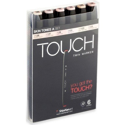 Touch Skin Tones A Çift Uçlu 6'lı Set