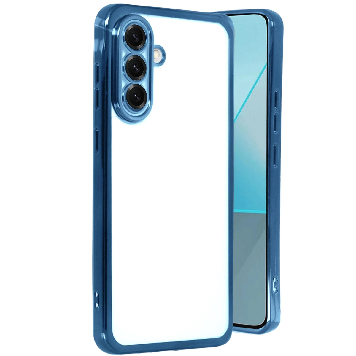 Samsung Galaxy A17 5g Razer Lensli Silikon - Açık Mavi