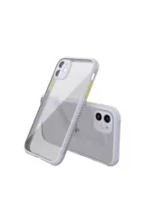 Newface İphone 12 Mini Kılıf Miami Şeffaf Silikon - Lila