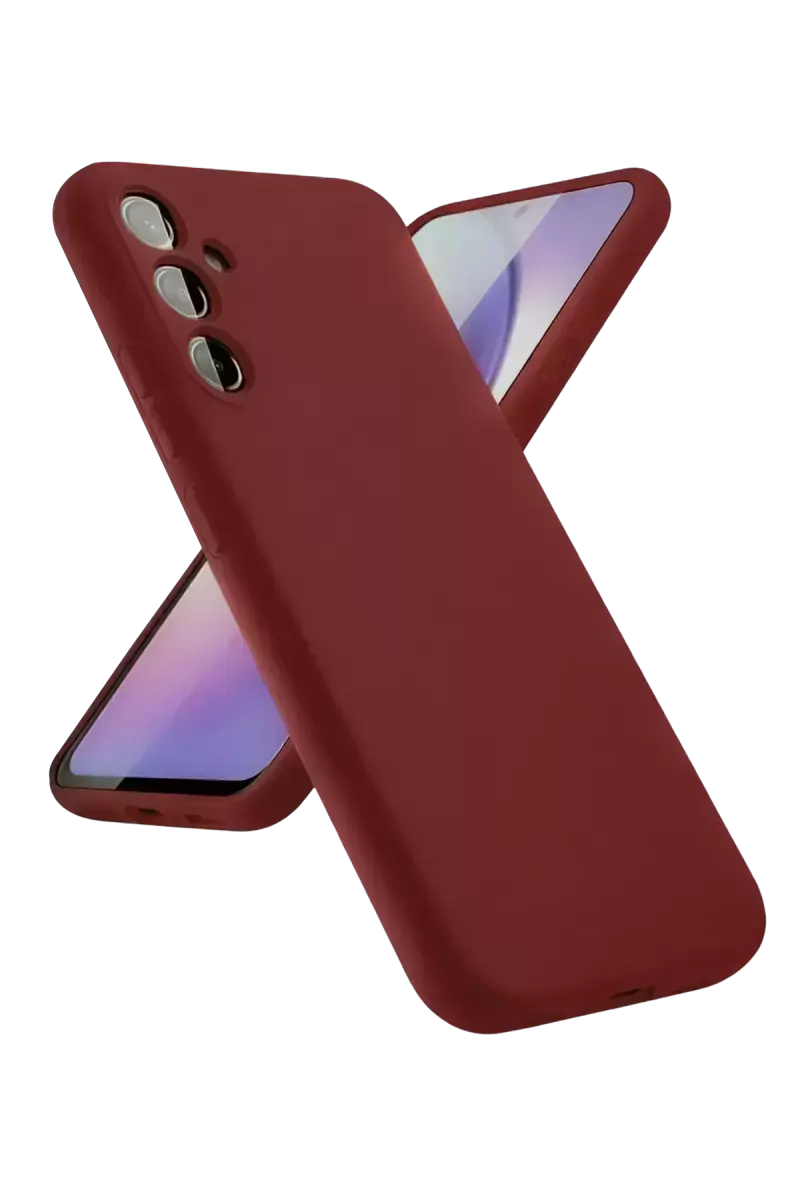 Newface Samsung Galaxy A24 4g Kılıf First Silikon - Bordo