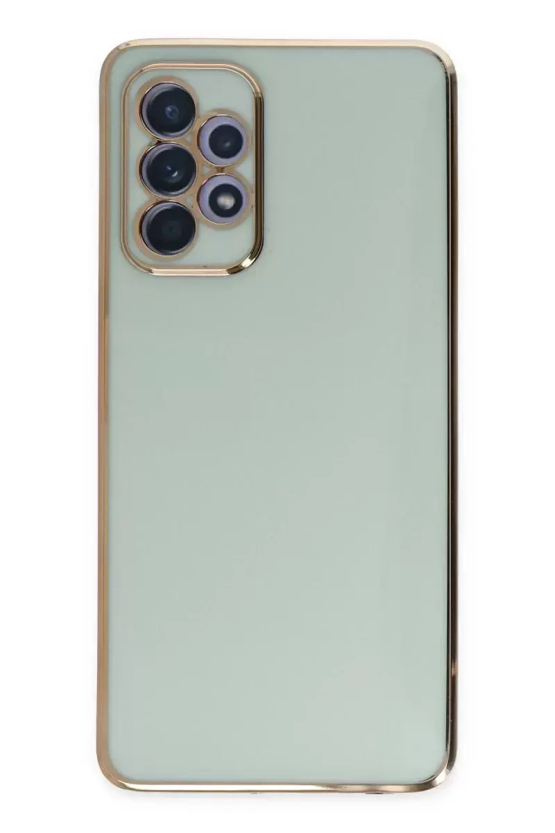 Newface Samsung Galaxy A52 Kılıf Volet Silikon - Açık Yeşil