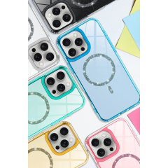 İphone 15 Pro Max Live Diamond Magsafe Kapak - Siyah