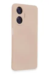 Newface Realme C55 Kılıf Nano İçi Kadife Silikon - Pudra