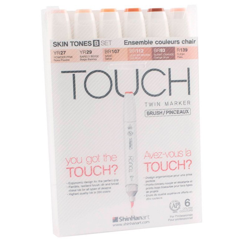 Touch Skin Tones B Çift Uçlu 6'lı Set 1200624