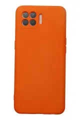 Newface Oppo Reno 4 Lite Kılıf Nano İçi Kadife Silikon - Turuncu