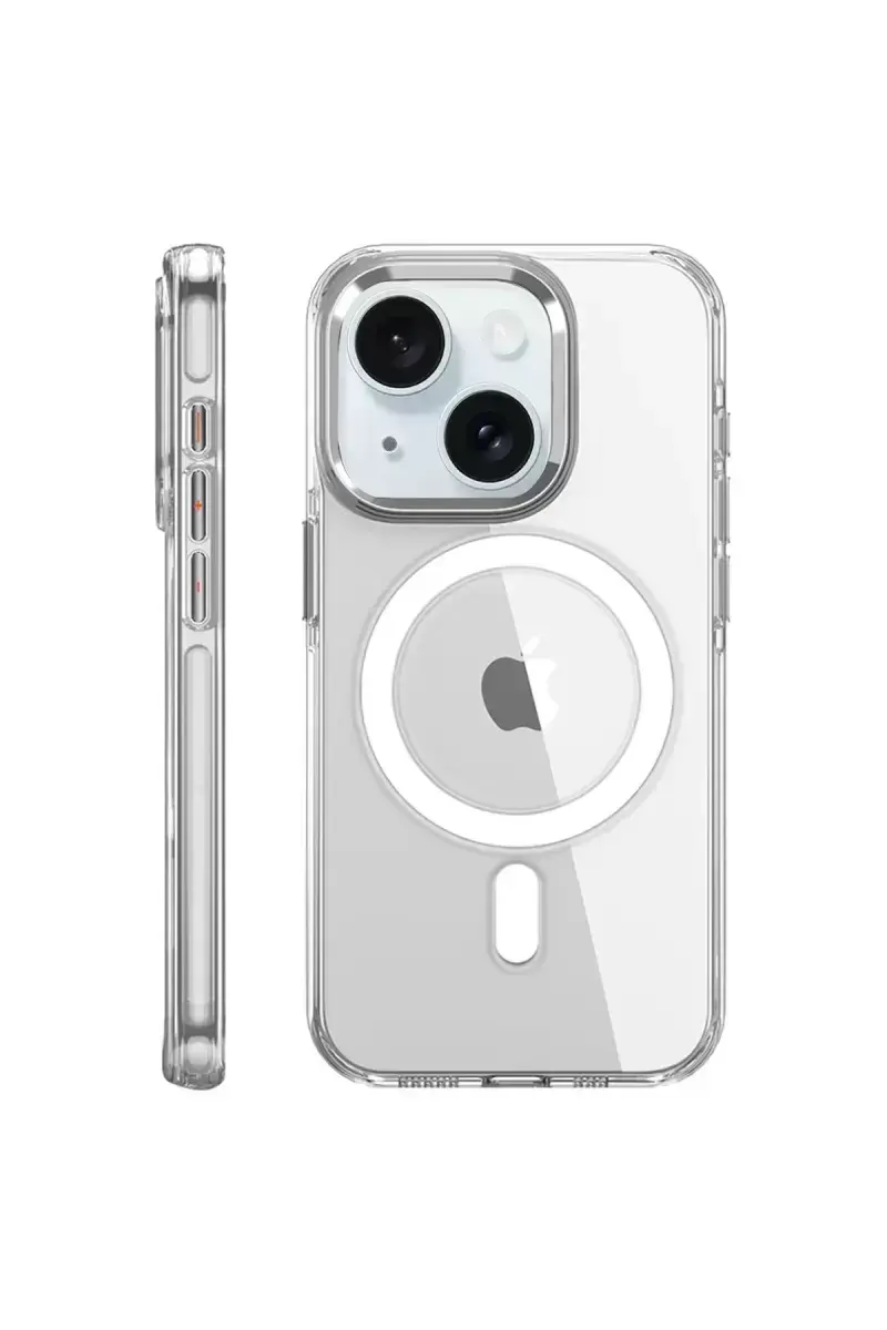 Joko İphone 15 Pro Kılıf Crystal Magsafe Kapak - Şeffaf