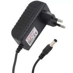 Powermaster Pm-4479 12 Volt - 0.5 Amper 5.5*2.5 Mm Uçlu Plastik Kasa Priz Tipi Adaptör