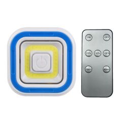 Powermaster Pm-6937 Cob Ledli Pilli Uzaktan Kumandalı Tekli Lamba