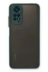 Newface Xiaomi Redmi Note 11 Kılıf Montreal Silikon Kapak - Yeşil