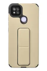Newface Xiaomi Redmi 9c Kılıf Mega Standlı Silikon - Gold