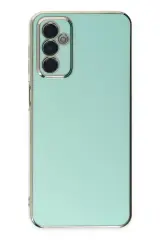 Newface Samsung Galaxy M23 Kılıf Volet Silikon - Açık Yeşil