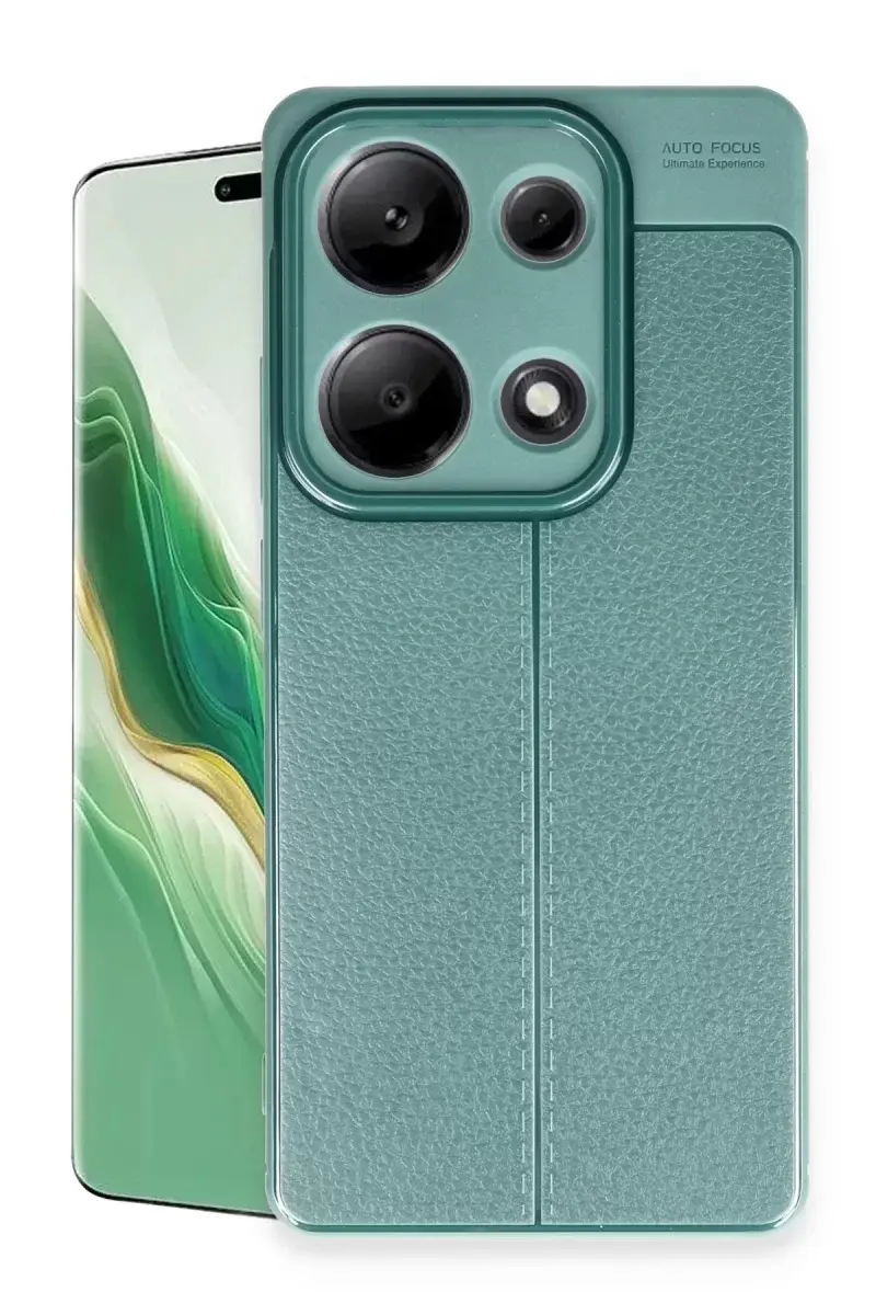 Newface Xiaomi Redmi Note 13 Pro 4g Kılıf Auto Focus Kapak - Koyu Yeşil