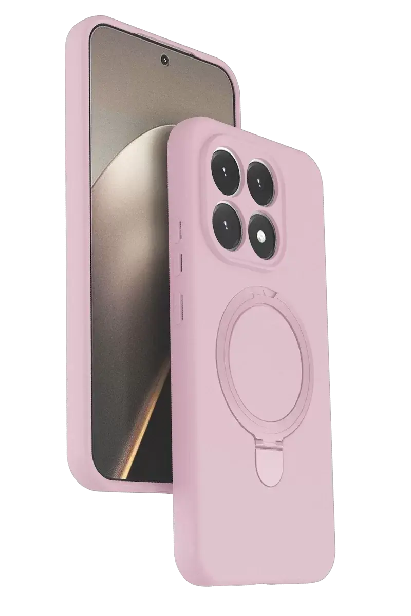 Newface Xiaomi Mi 15t Regal Magsafe Standlı Kapak - Açık Pembe