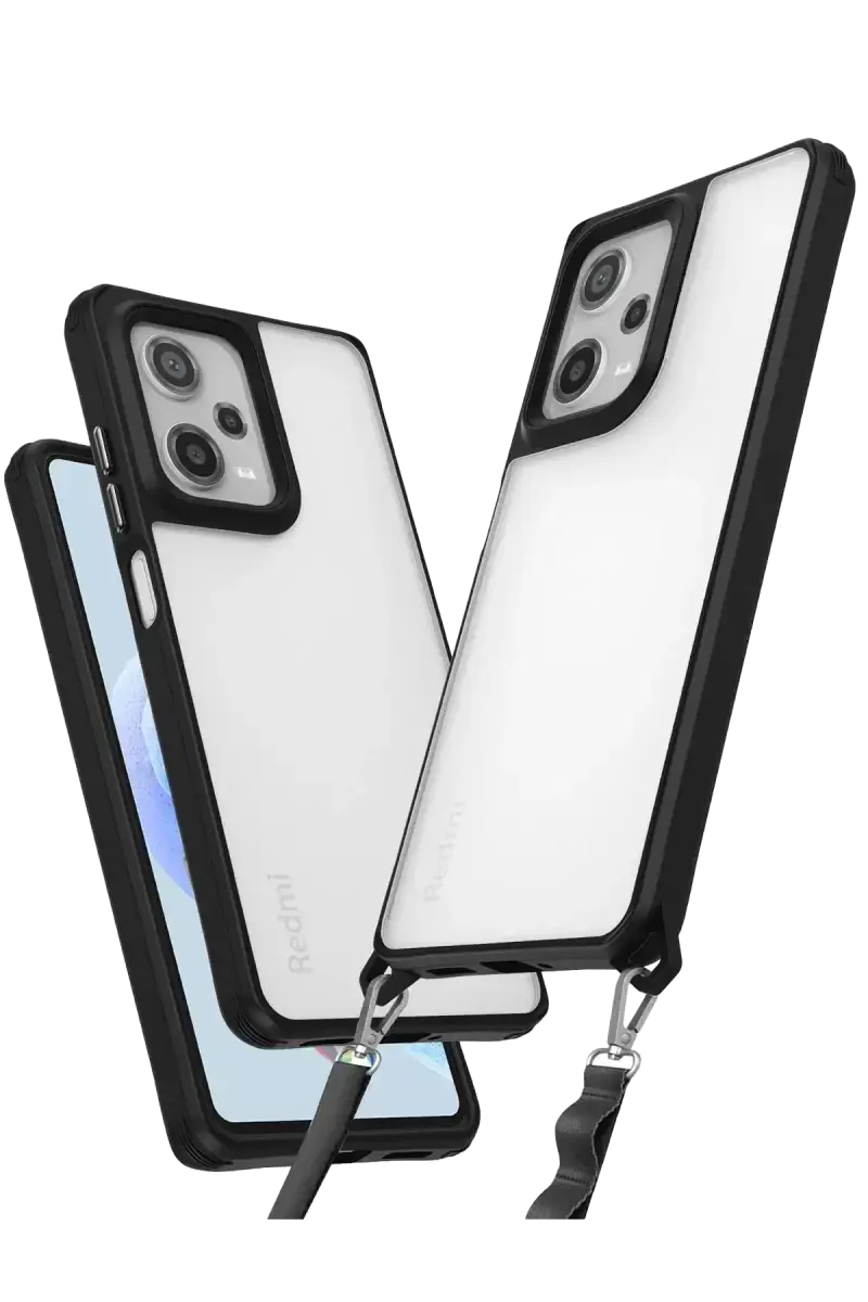 Newface Xiaomi Redmi Note 12 Pro 5g Kılıf Penta Silikon Kılıf - Siyah