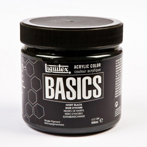 Basic Akrilik Boya 946ml İvory Black
