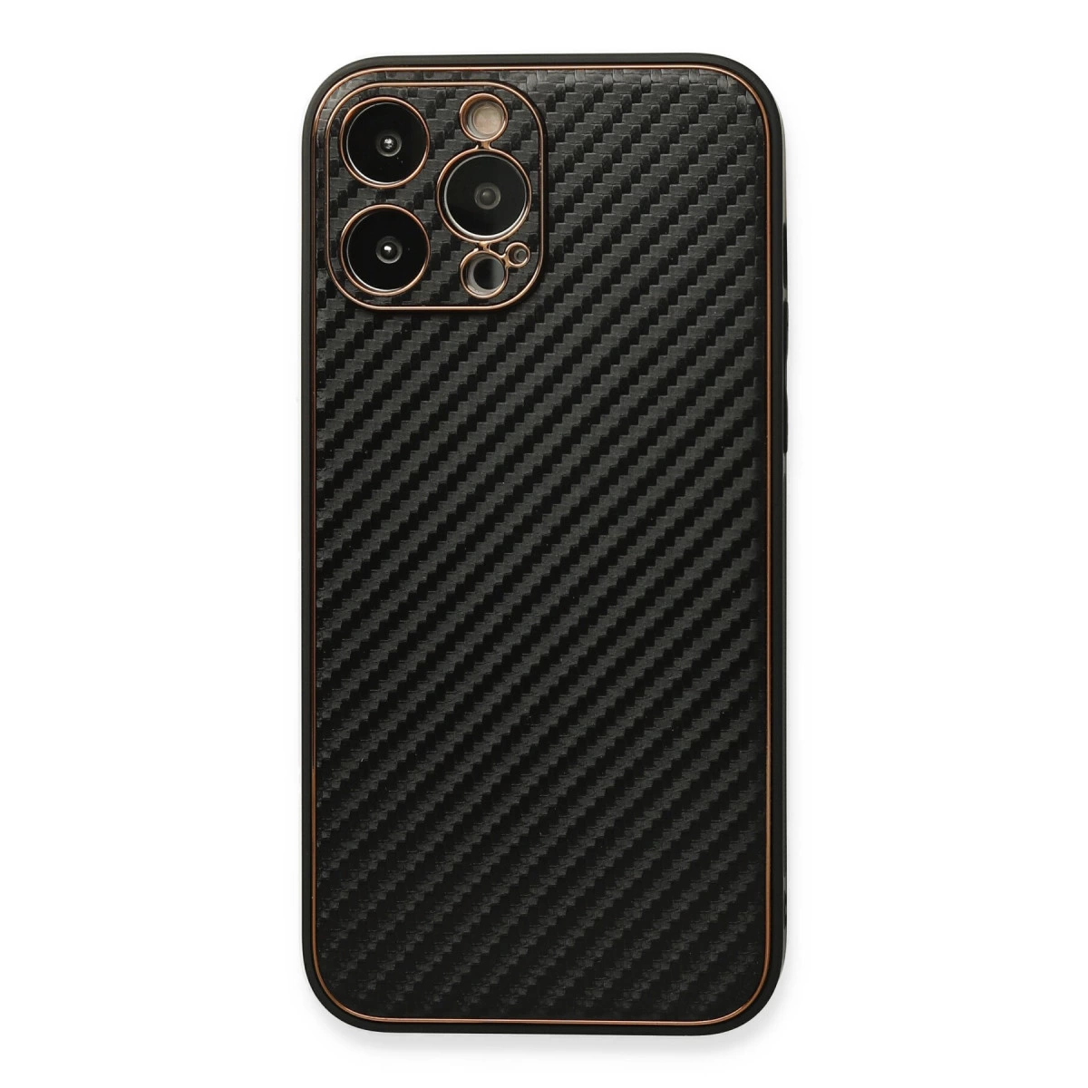 İphone 13 Pro Kılıf Coco Karbon Silikon - Siyah