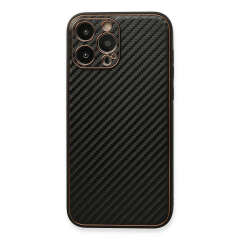 İphone 13 Pro Kılıf Coco Karbon Silikon - Siyah