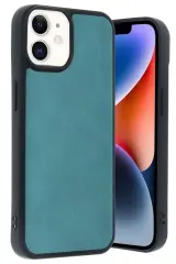 Newface İphone 11 Kılıf Aras Deri Kapak - Açık Yeşil