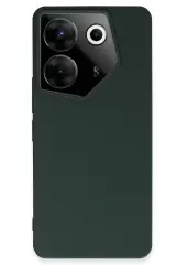 Newface Tecno Camon 20 Pro 5g Kılıf First Silikon - Koyu Yeşil