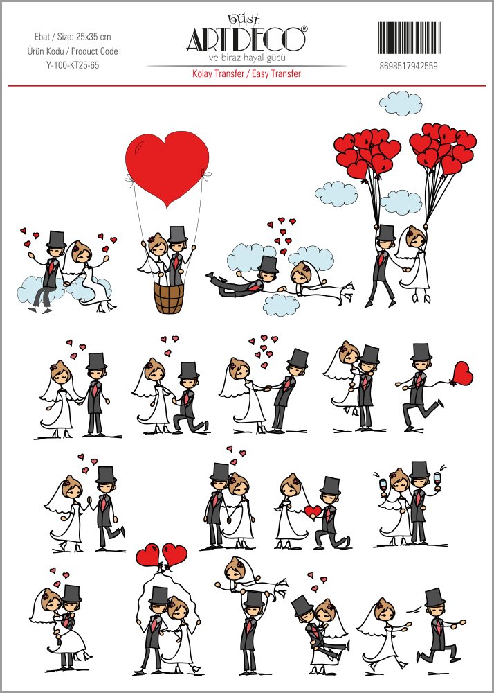 Kolay Transfer 25x35cm Desen No:65