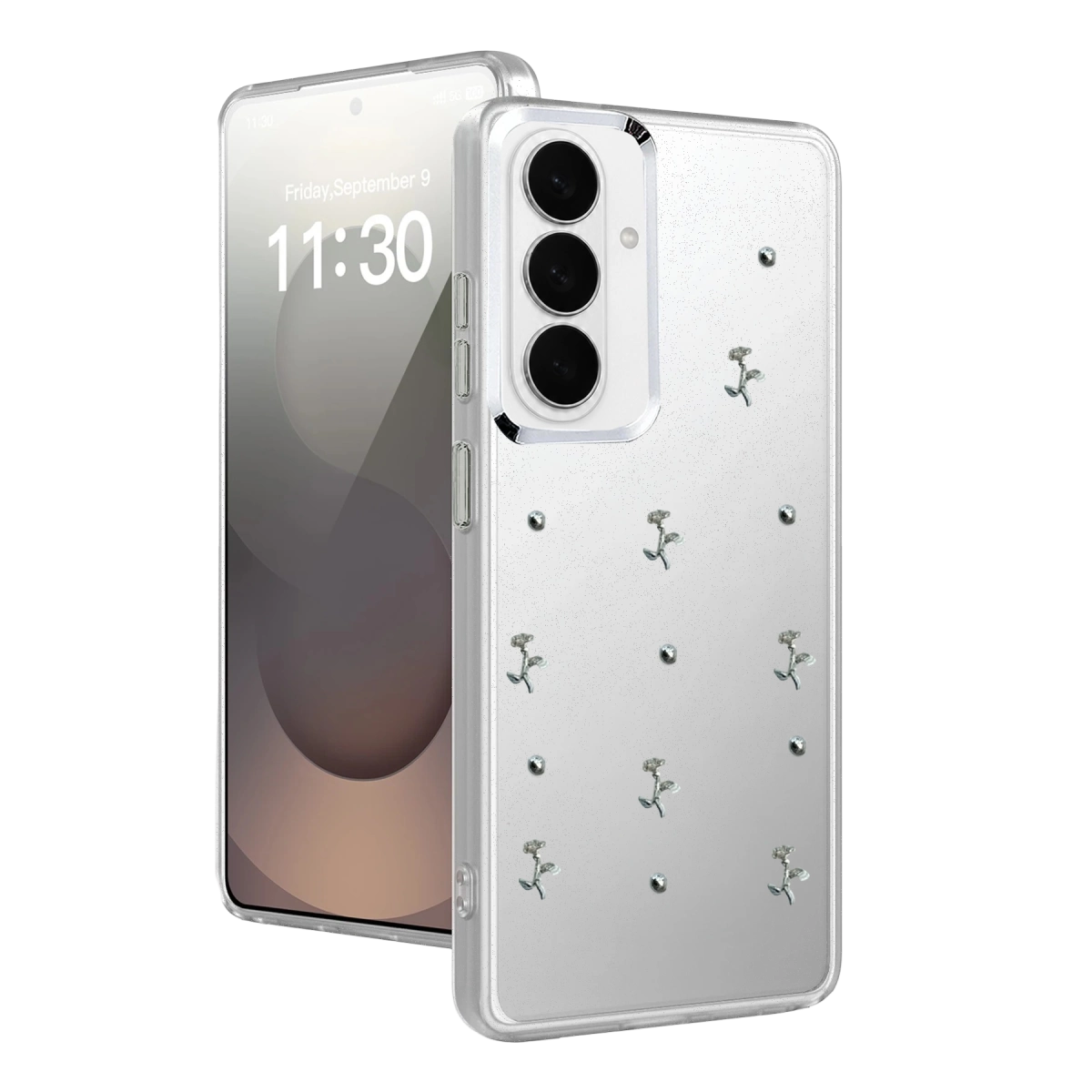 Samsung Galaxy S26 Plus Fiyonk Desenli Kapak - Desen 4