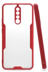 Newface Xiaomi Redmi 9 Kılıf Platin Silikon - Kırmızı