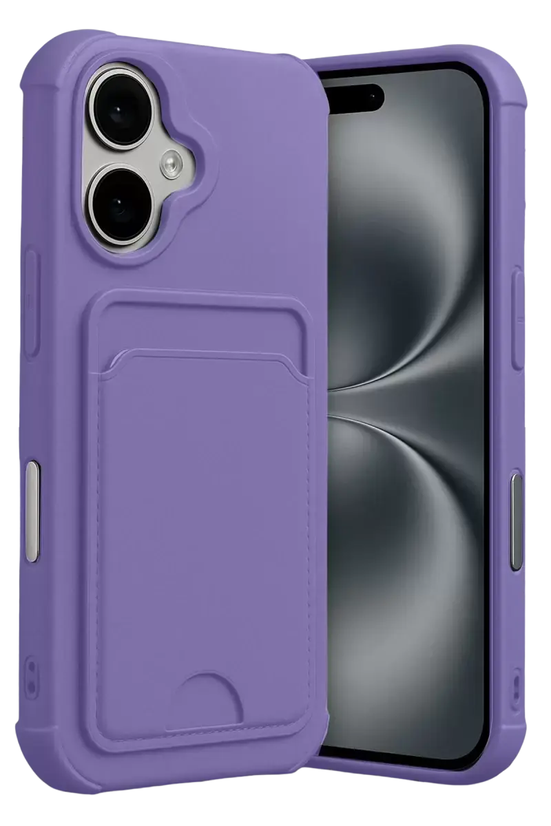 Newface Apple İphone 17 Kelvin Kartvizitli Silikon - Lila