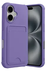 Newface Apple İphone 17 Kelvin Kartvizitli Silikon - Lila