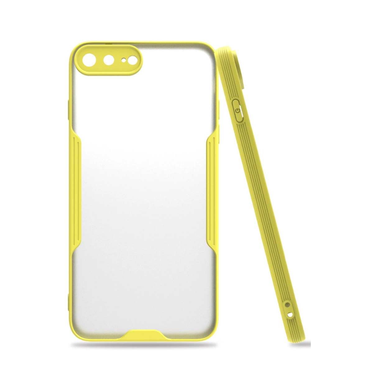 İphone 7 Plus Kılıf Platin Silikon - Sarı