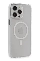 Newface İphone 15 Pro Max Kılıf Tron Şeffaf Magsafe Kapak - Şeffaf